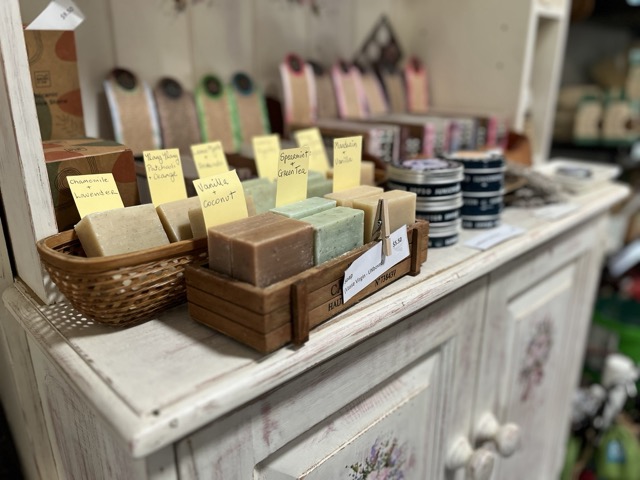 Refillable soaps at the EnviroHouse EcoShop